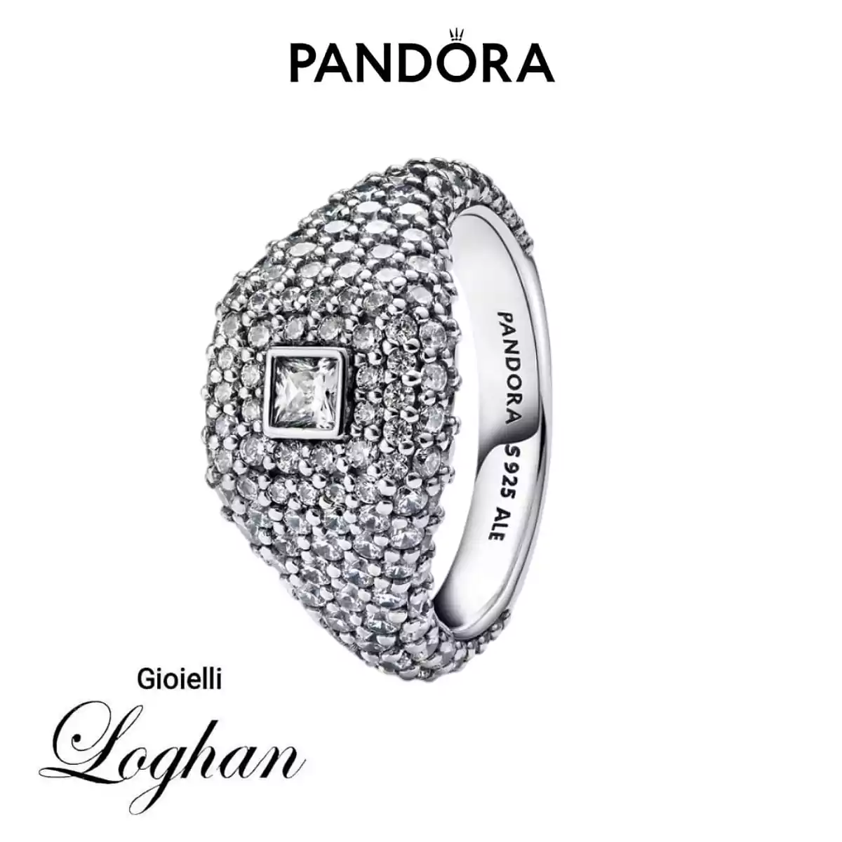 Anello Pandora Cocktail con Pavè - Eleganza e brillantezza in un unico gioiello.
