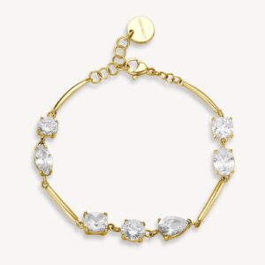 Bracciale Brosway Affinity in acciaio con dettagli luminosi di cubic zirconia