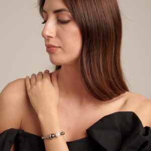 Bracciale da donna Brosway Perfect in acciaio con perle di conchiglia naturali