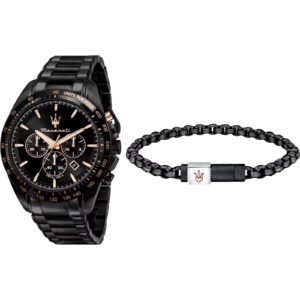 Meraviglioso Orologio Uomo Maserati , Cronografo della collezione Traguardo con Bracciale-R8873612050