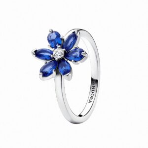 Bellissimo Anello da Donna Pandora Herbarium Fiore Blu in Argento 925%-193000C01