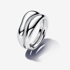 Bellissimo Anello Da Donna Pandora Linea Sinuosa divisibile in argento Sterling-193264C00