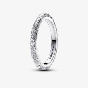 Bellissimo Anello da Donna Pandora Texture Martellata in argento Sterling 925%