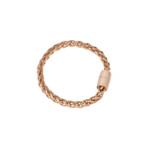 Meraviglioso bracciale da donna Breil con catena  in acciaio rosè intrecciata Magnetica System cm.19-‎ TJ2934