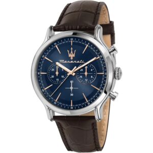 L'orologio Maserati Epoca da Uomo con movimento a quarzo unisce eleganza sportiva e prestazioni di alta precisione in un unico capolavoro di design italiano-R8871618014.