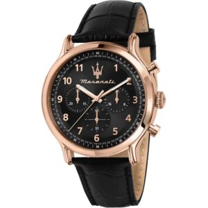 Elegante e raffinato, questo orologio Maserati Epoca riflette lo stile e l'eleganza del famosissimo Marchio del Tridente-  R8871618015