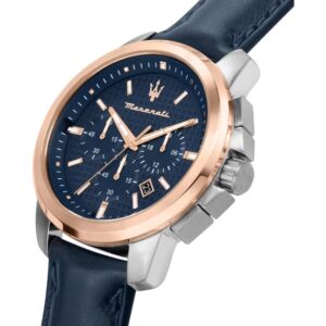 L'orologio uomo Maserati della collezione Successo con movimento a quarzo è il compagno ideale per gli uomini che apprezzano lo stile sportivo senza rinunciare alla qualità e alla precisione italiane-R8871621015